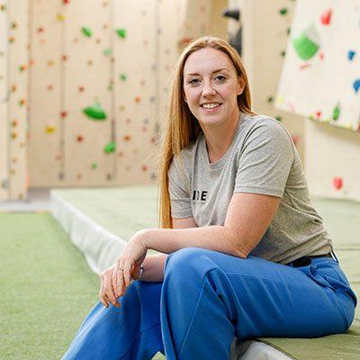 Sophie, owner of Tide Climbing Centre