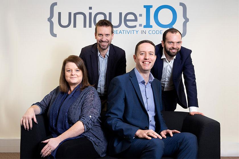 Employees from Unique IQ, a business who received a loan from the Midlands Engine Investment Fund